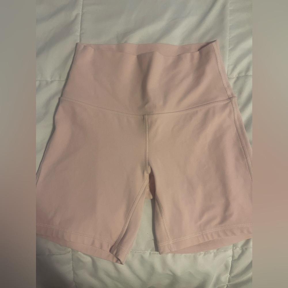 lululemon flush pink align high rise shorts